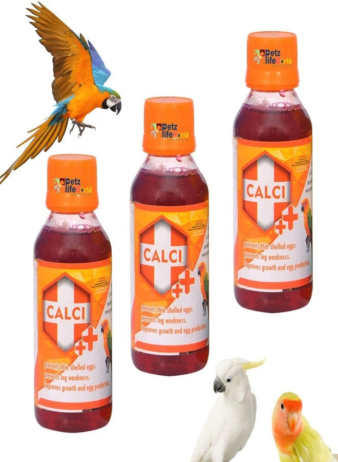 VAYINATO Birds Care Calci +, 30ML (Pack of 3 * 30ml) Oral Liquid Calcium Formula for All Birds Health Supplements - Image 1